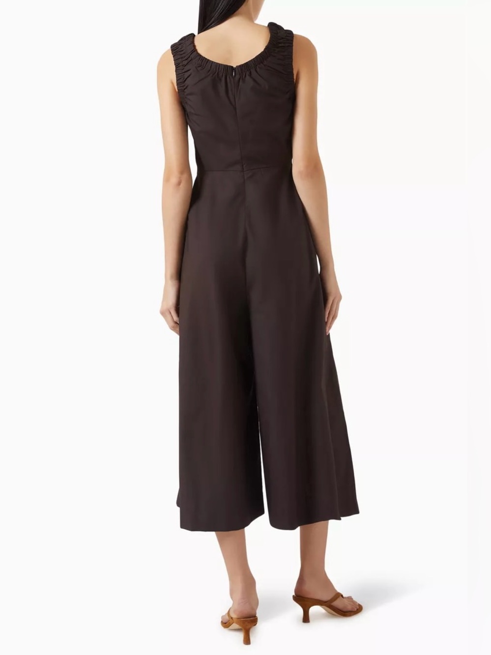 COS shirred cotton jumpsuit - Picture 7 of 8
